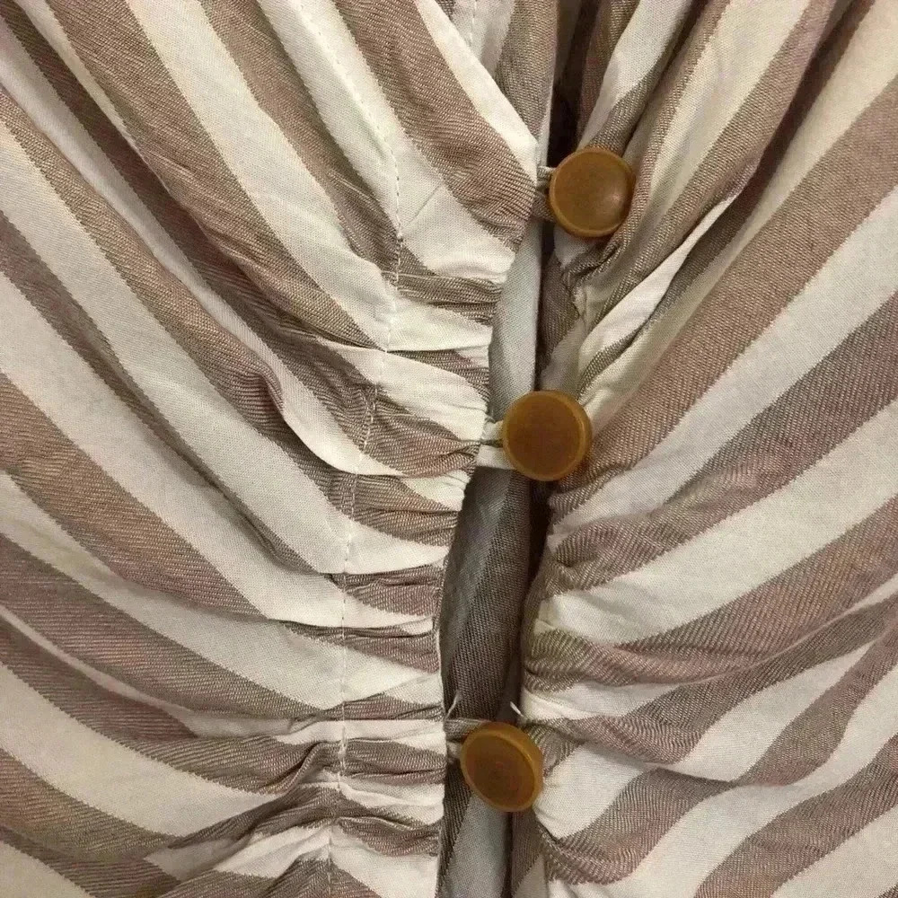 Anthropologie Maeve Striped Marianna Wrap Top XS - Picture 4 of 15